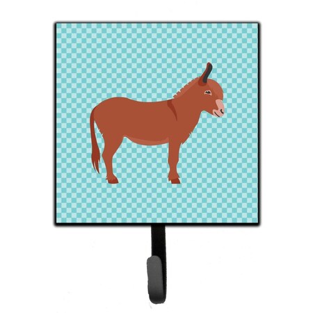 Carolines Treasures Irish Donkey Blue Check Leash or Key Holder BB8022SH4